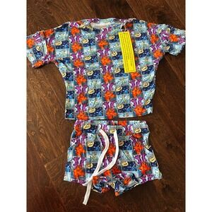 Little Munchkin Bamboo Bear in the Big Blue House Lounge set 2T NIB